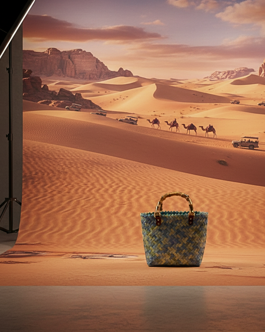 Blue Skies Straw Bag - thumbnail 3