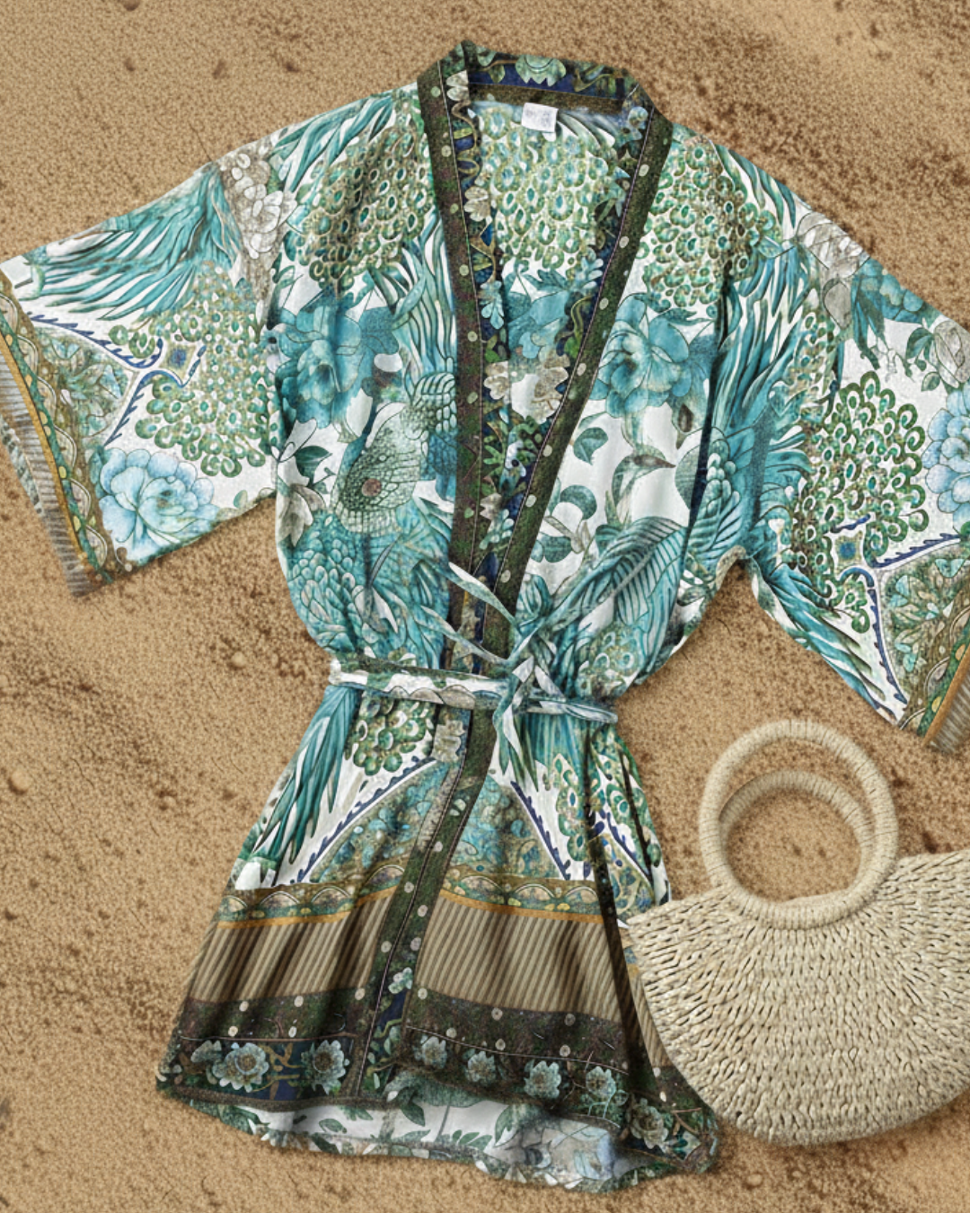 Blue Kingdom Kimono - thumbnail 2